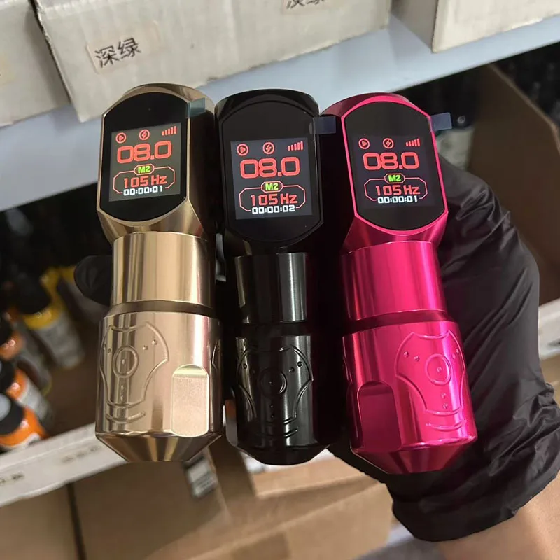 Custom Wireless Rotary Tattoo Pen Powerful Built-in Motor Rechargeable Power Supply Tattoo Gun For Tattoo & Permanent Makeup
