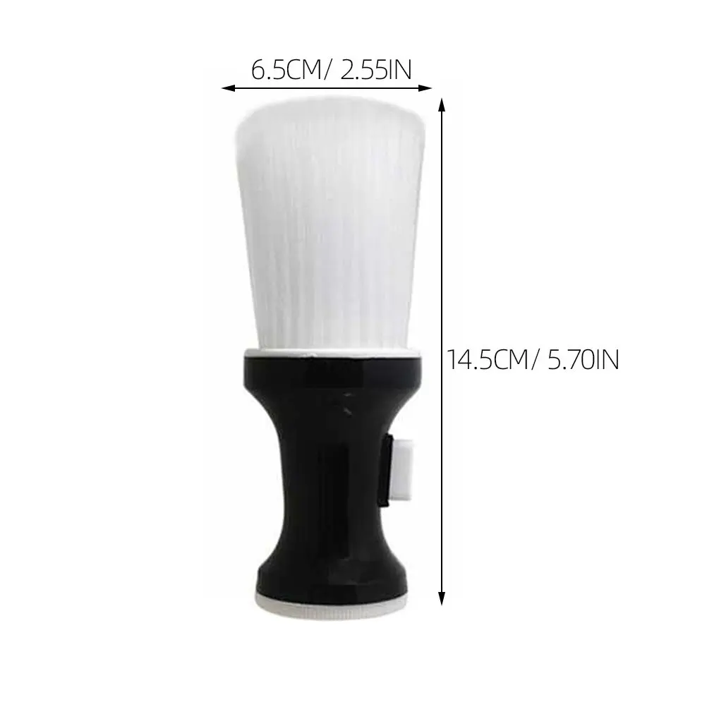 1Pcs Premium Neck Brush for Barbers Hairdressing Salon Brush Hair Cutting Duster Easy Grip Talcum Powder Handle Quick Hair