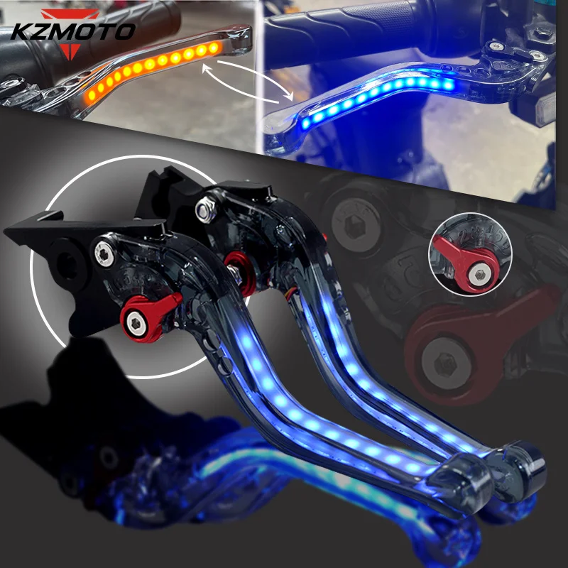 

NEW Motorcycle Always on Signal Turn Light Short Brake Clutch Levers Handle Grips For ZX-6R ZX-10R Z1000SX Ninja1000 Z750R zx-6r