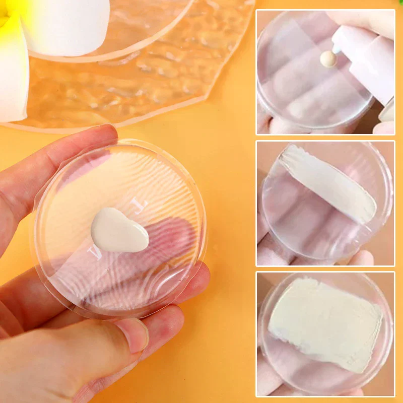 Soft Silicone Gel Powder Puff Sponge For Cosmetic Face Foundation BB Cream No Powder Eating Powder Cosmetic Puff Makeup Tools