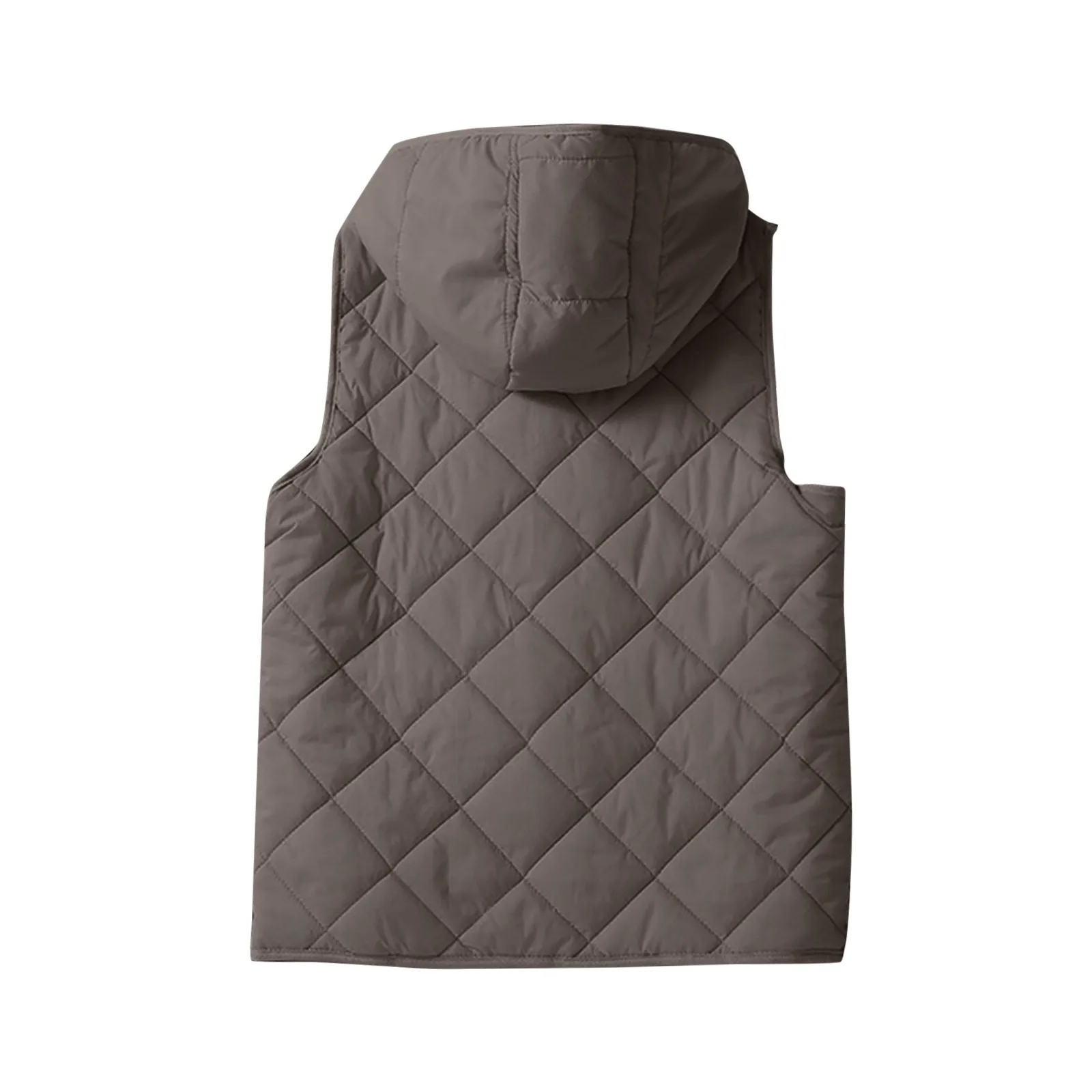 Gilet ultraleggero da donna autunno inverno giacca corta allentata senza maniche con cappuccio 2023 nuovo gilet di cotone femminile solido Outwear