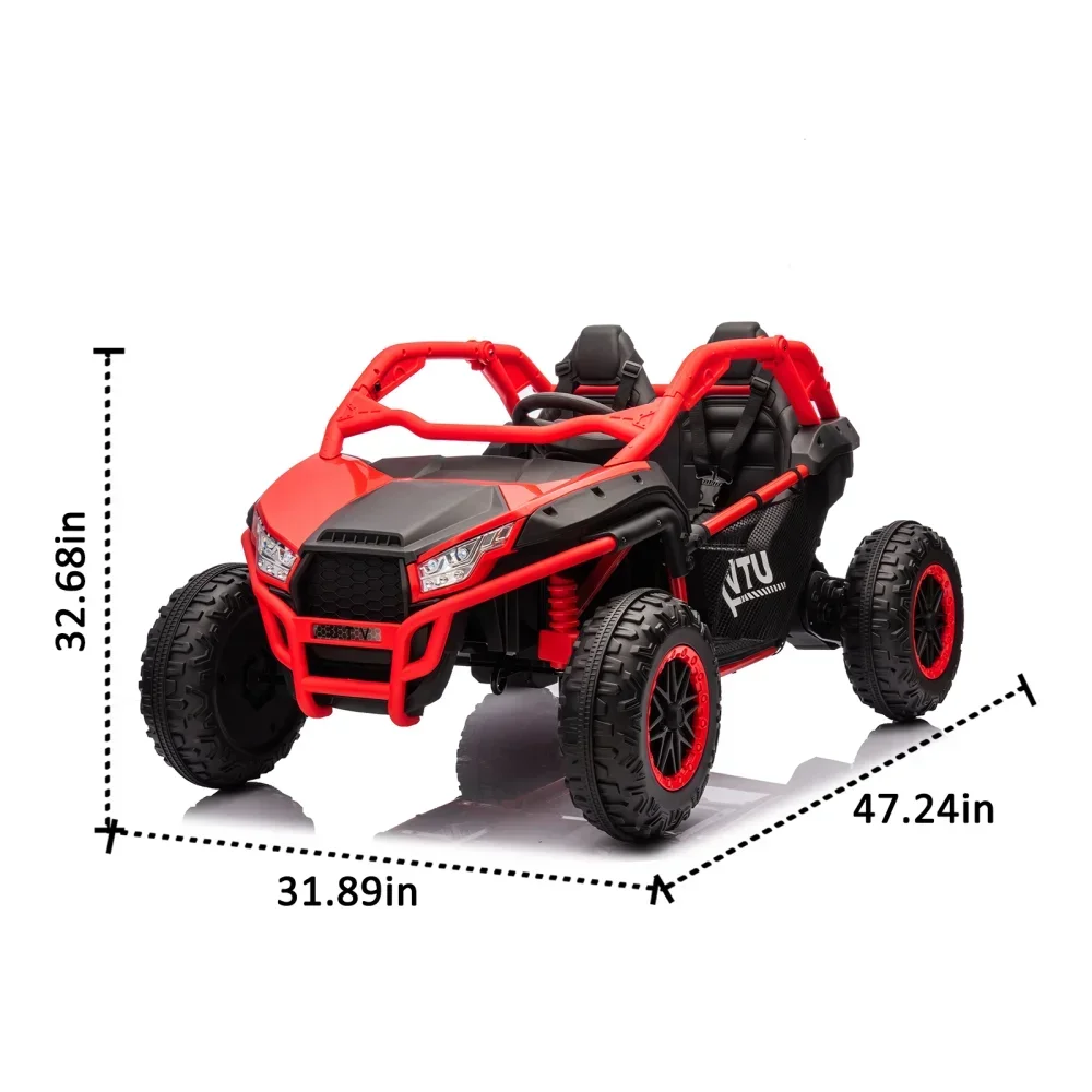 24VTwo-seat Kids' Ride-on UTV,20-inch Seat Width, 400W Super Power, Suitable for Children Over 3 Years Old.Children Electric Car