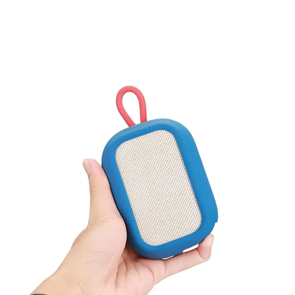 FTRONGRT Silicone Hoesje Voor Anker SoundCore Select 4 Go – Zacht, Schokbestendig, Met Handriem – Blauw – Beschermend En Stijlvol