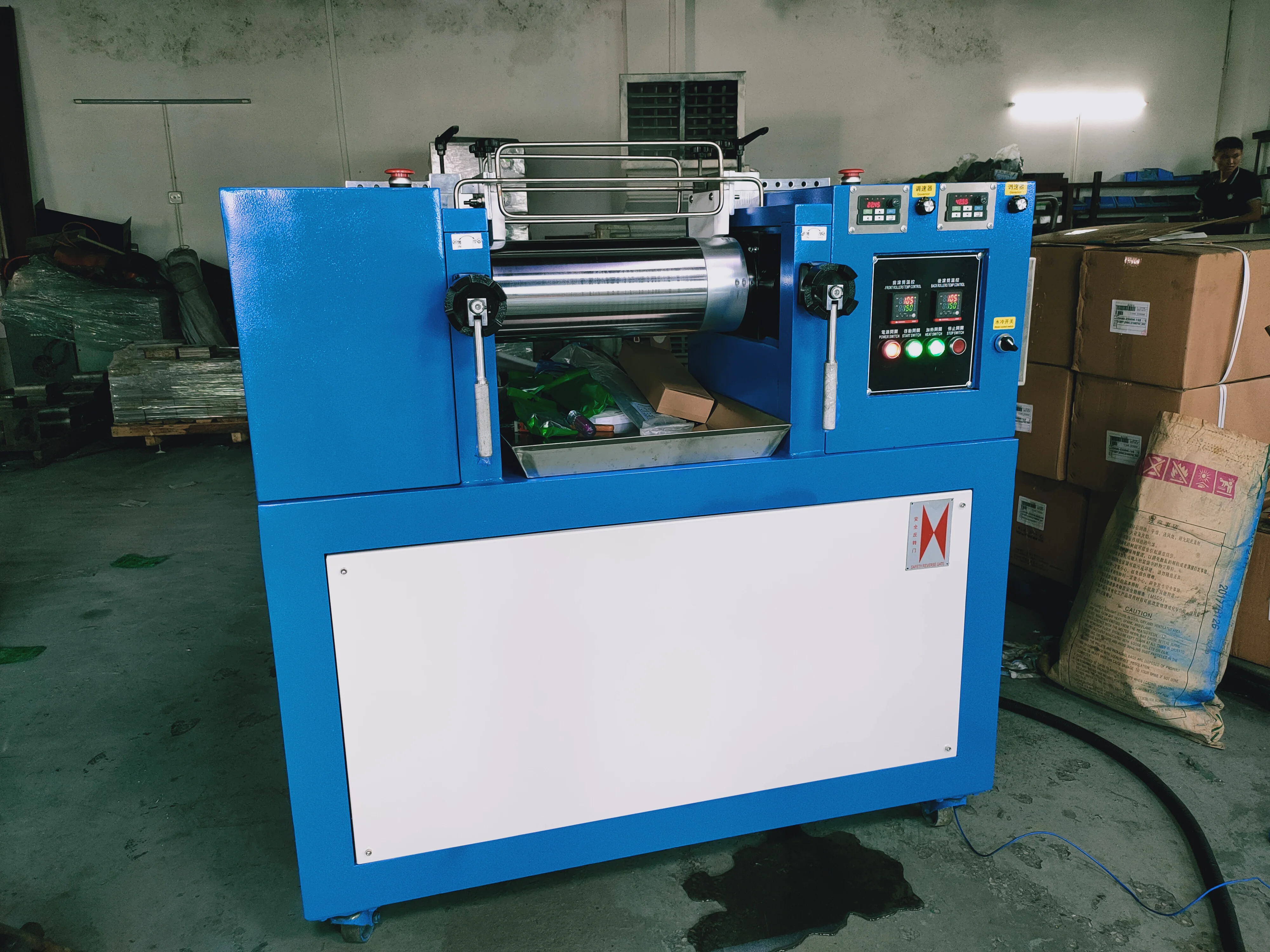 실리콘 개방형 밀 고무 혼합기