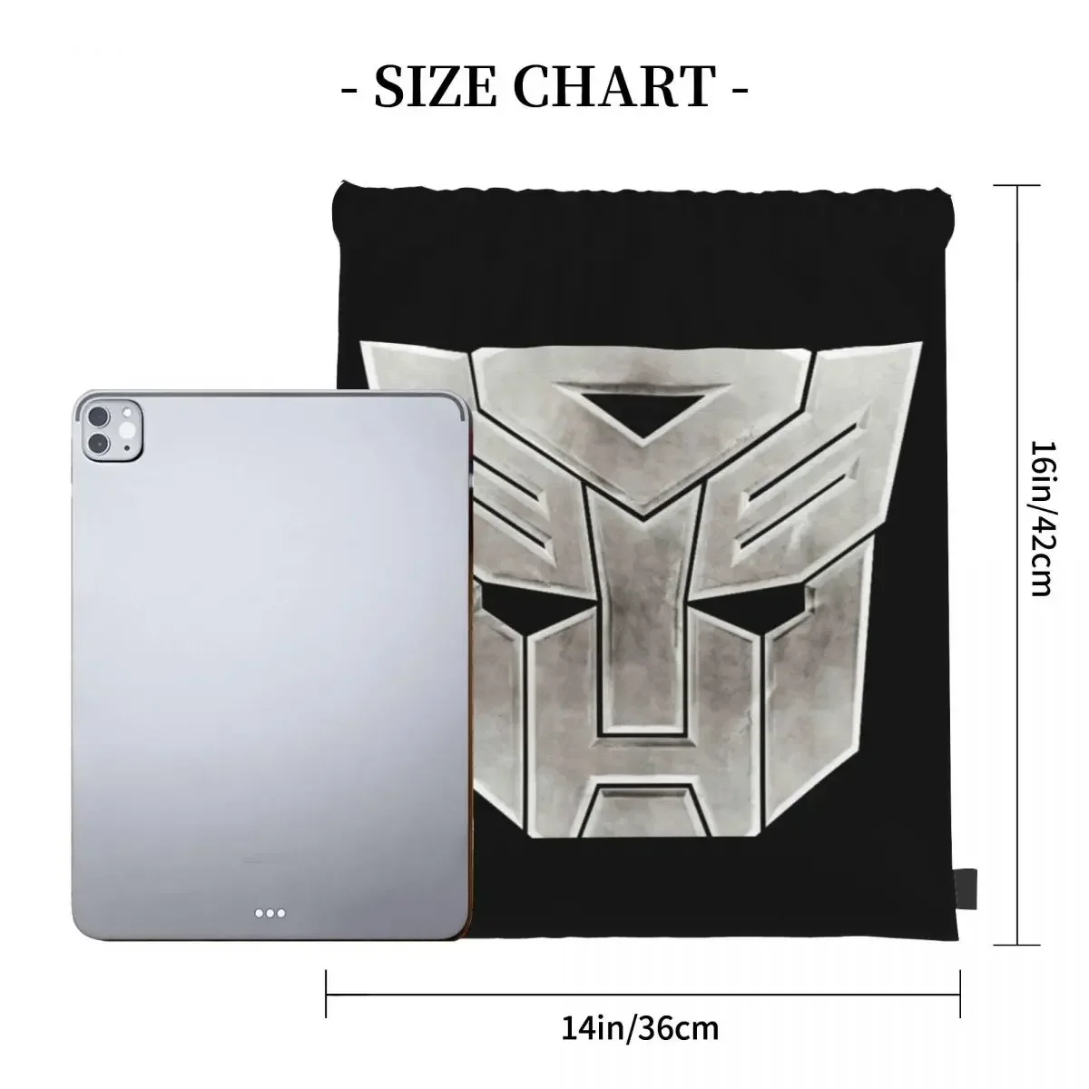 Autobot Symbol Transformers Backpack Portable Drawstring Bags Drawstring Bundle Pocket Sports Bag BookBag For Man Woman Students