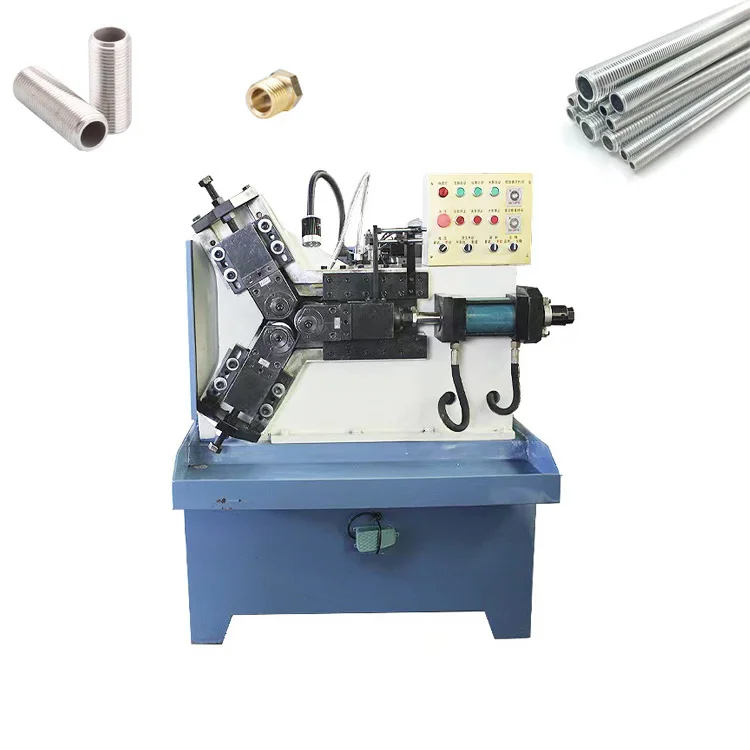 Automatic Small Hydraulic CNC Three Rolls Pipe Tube Rebar Screw Thread Rolling Machine