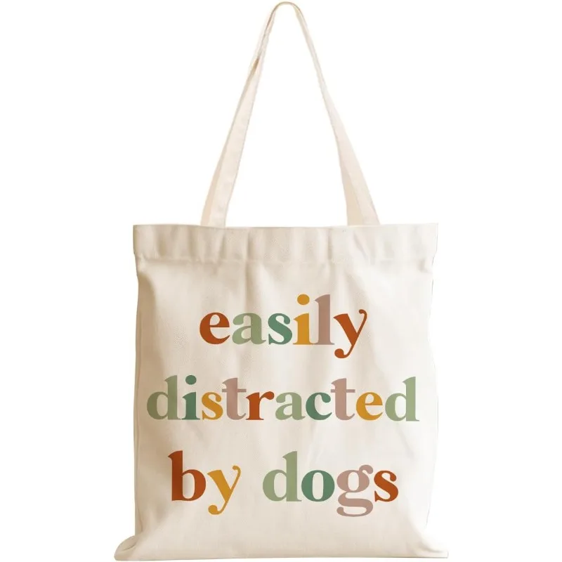 

Забавные подарки для собак: эстетичная холщовая сумка-тоут для вещей питомца, подарки на выходные для женщин, сестер, на день рождения, Рождество