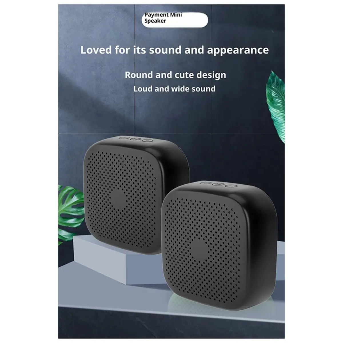 （2026 SUMMER）Portable Speaker Bluetooth 5.0 Wireless Connection Mini Charging Work Voice Smart Supports Card Insertion