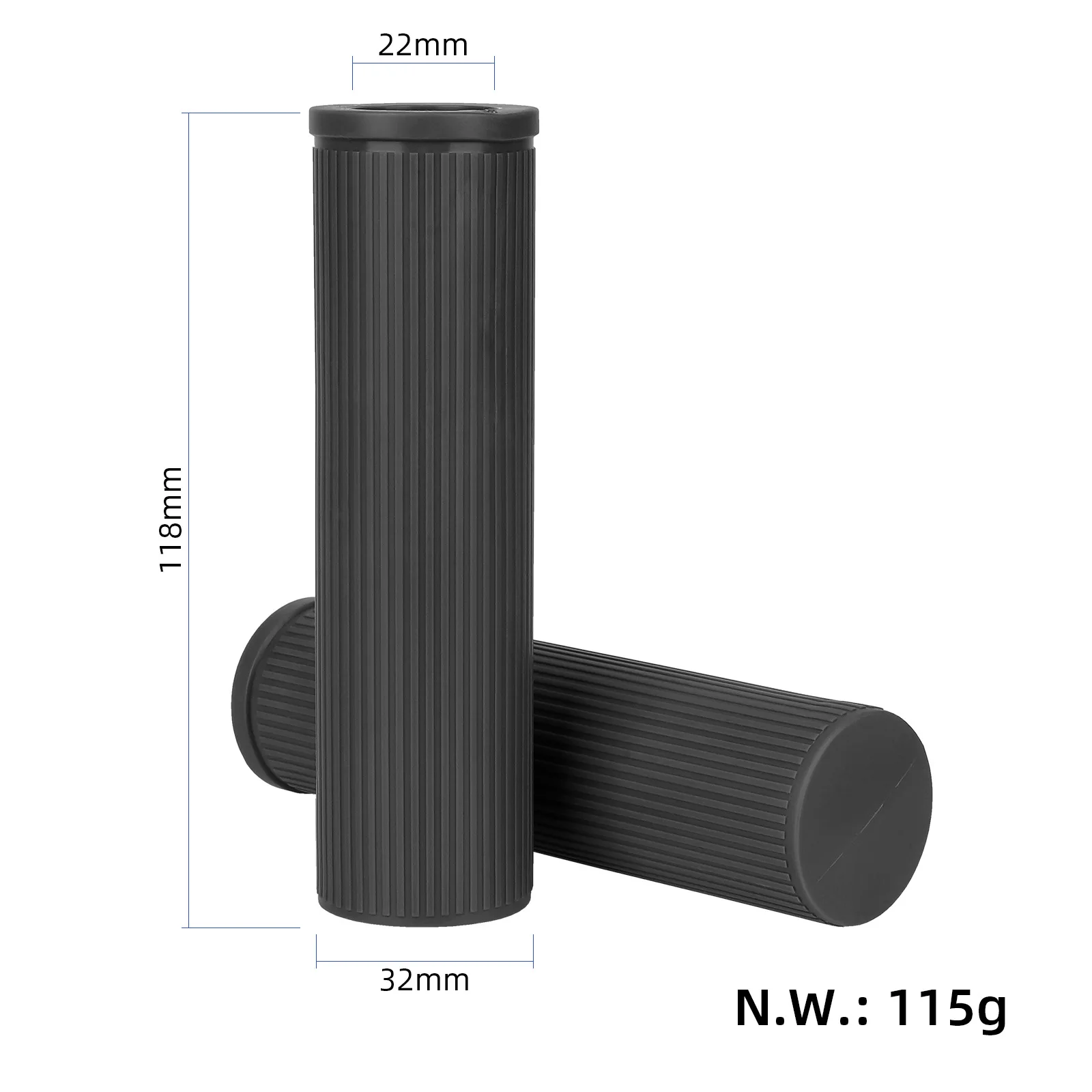 1 Pair Handlebar Grip Cover for Xiaomi Electric Scooter 4 Pro MI4 Pro mijia Anti-slip Silicone Rubber Case Replacement Parts