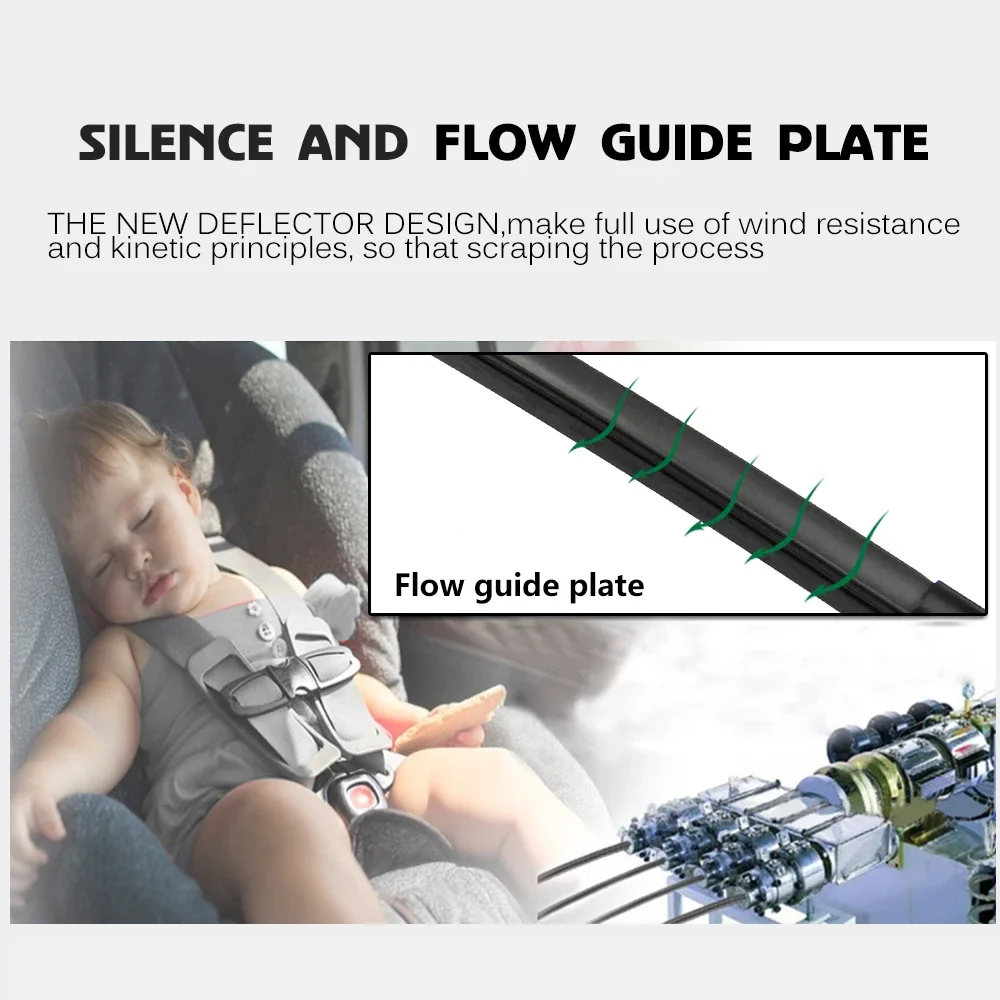 Escobilla limpiaparabrisas de coche ventana delantera parabrisas goma silicona recarga limpiaparabrisas para Lexus LS460 2007-2016 LHD RHD 24 "+ 17" accesorios de coche