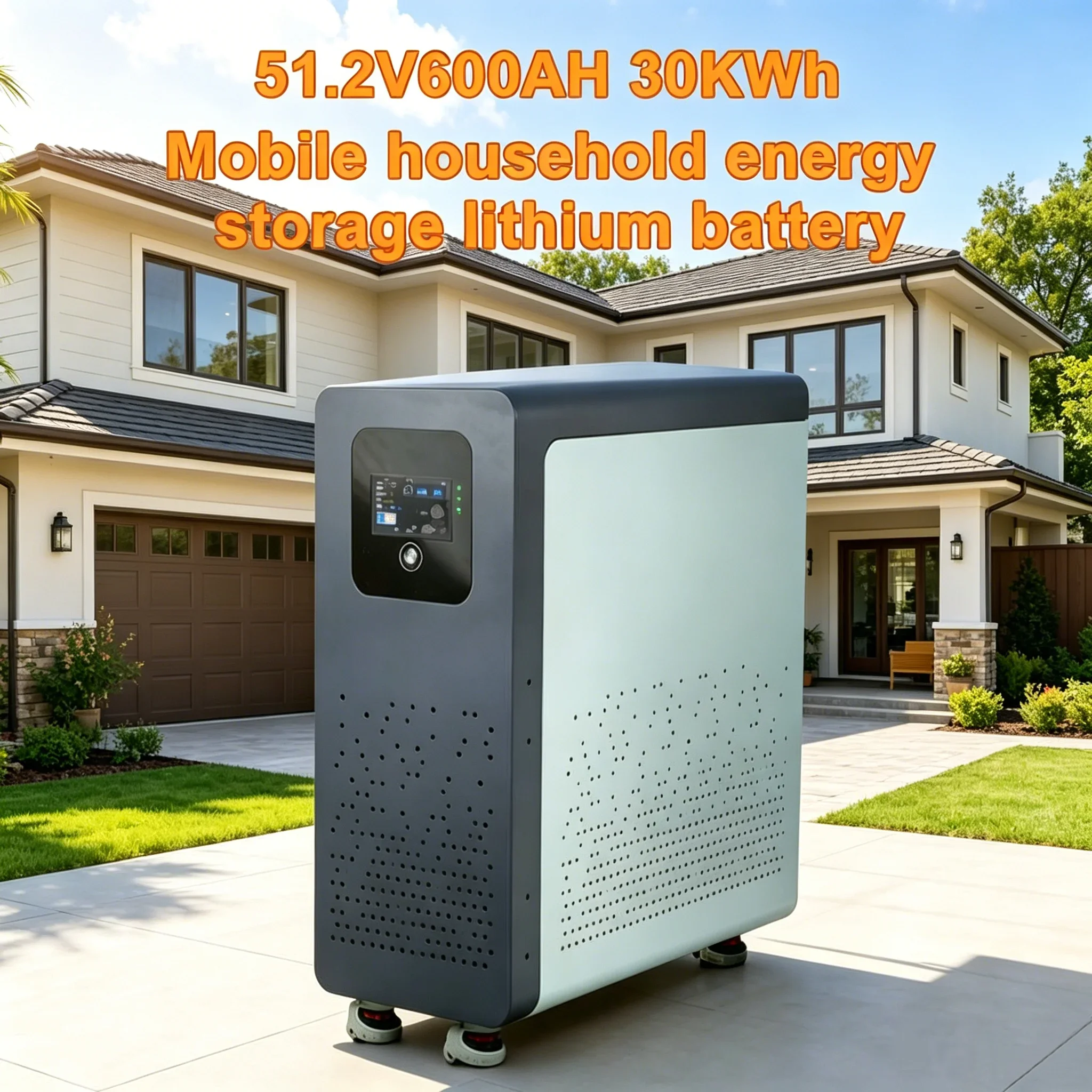 Smart BMS LCD Lifepo4 48 600Ah 1000Ah 30h 50h Hybrid Grid Home Energy Storage System Floor Standing