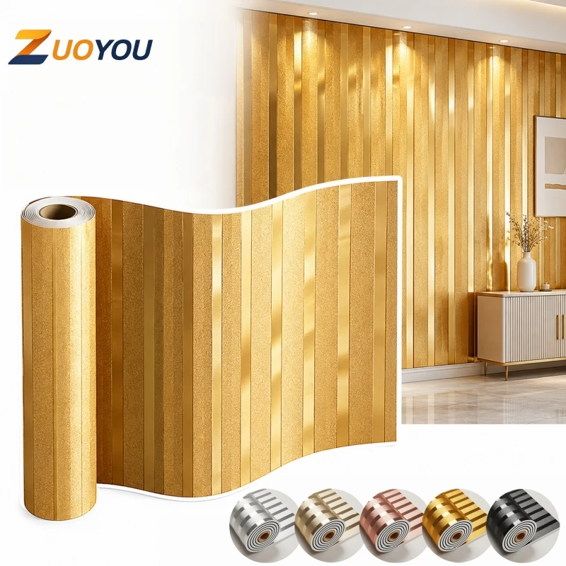 Black Textured Self Adhesive Wallpaper Peel and Stick Wall Sticker Waterproof Thickened Wall Covering for Living Room Home Decor