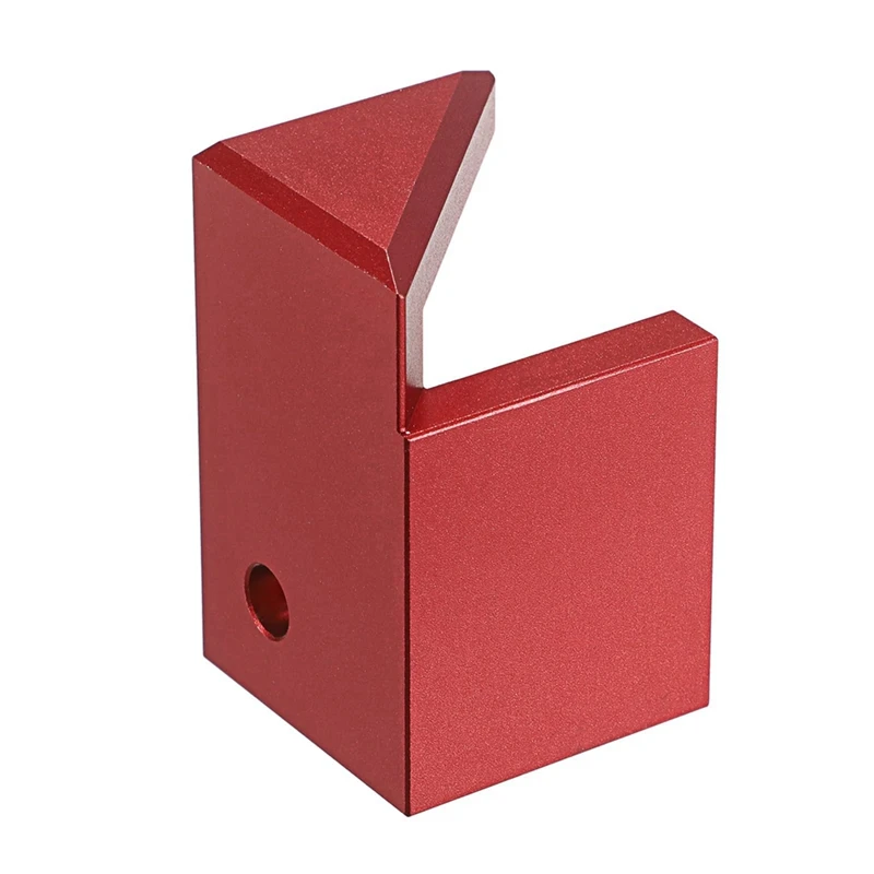 

Center Finder Tool Sturdy Aluminum Alloy 45 Degree Angle Marker For Square Or Round Wood Pen Center Finder, Red