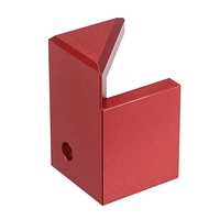 Center Finder Tool Sturdy Aluminum Alloy 45 Degree Angle Marker For Square Or Round Wood Pen Center Finder, Red