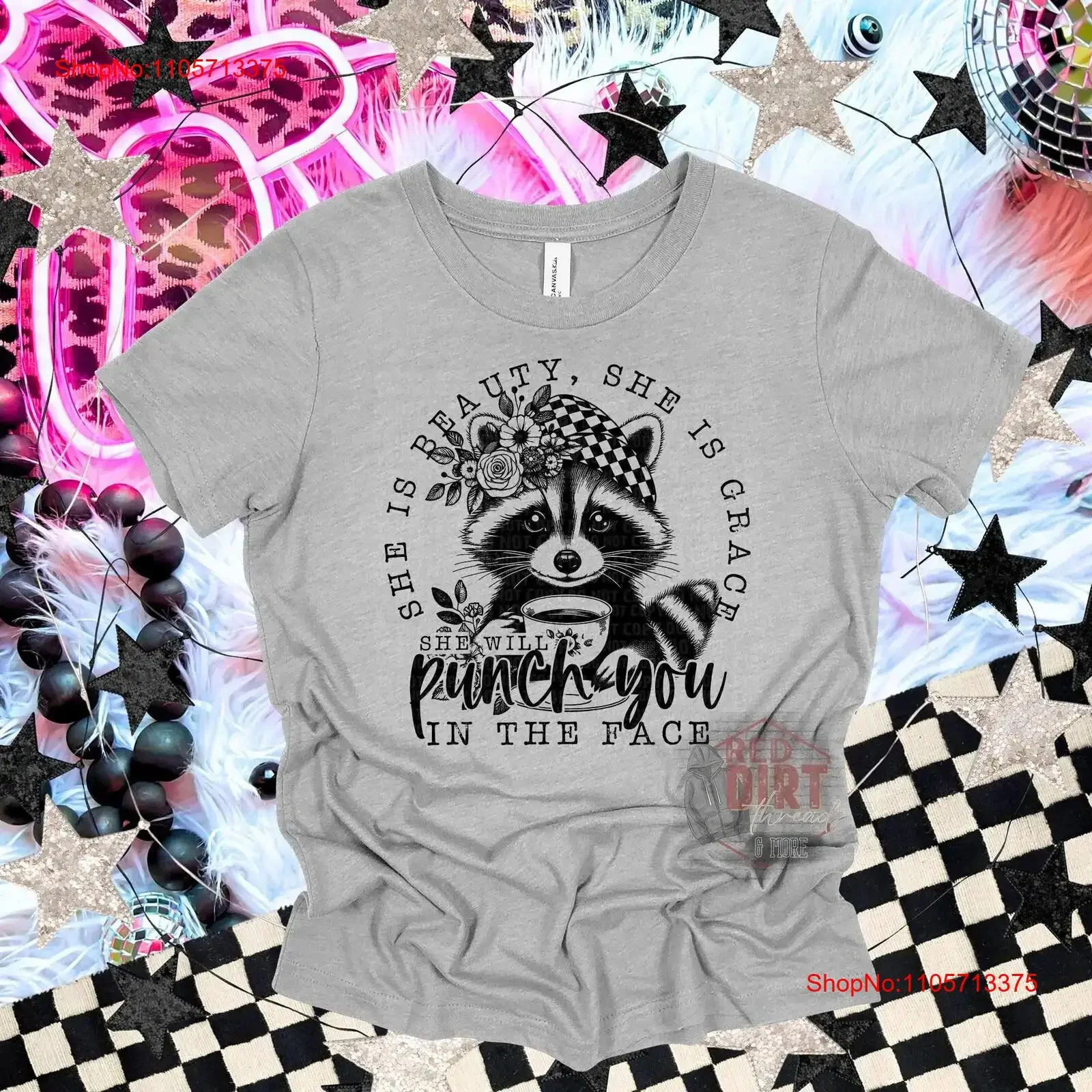 She is Beauty Grace Will Punch You In The Face T Shirt Trendy Snarky Fast Shipping Super SofT for Women vintage Washed