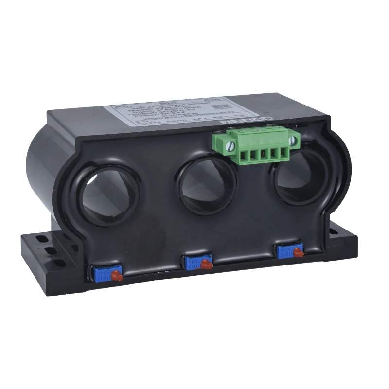 3ph AC Current Transmitter 4-20mA 0-20mA 0-5V 10V RS485 Output 3-phase Current Mutual Transducer Perforated Hall Current Sensor