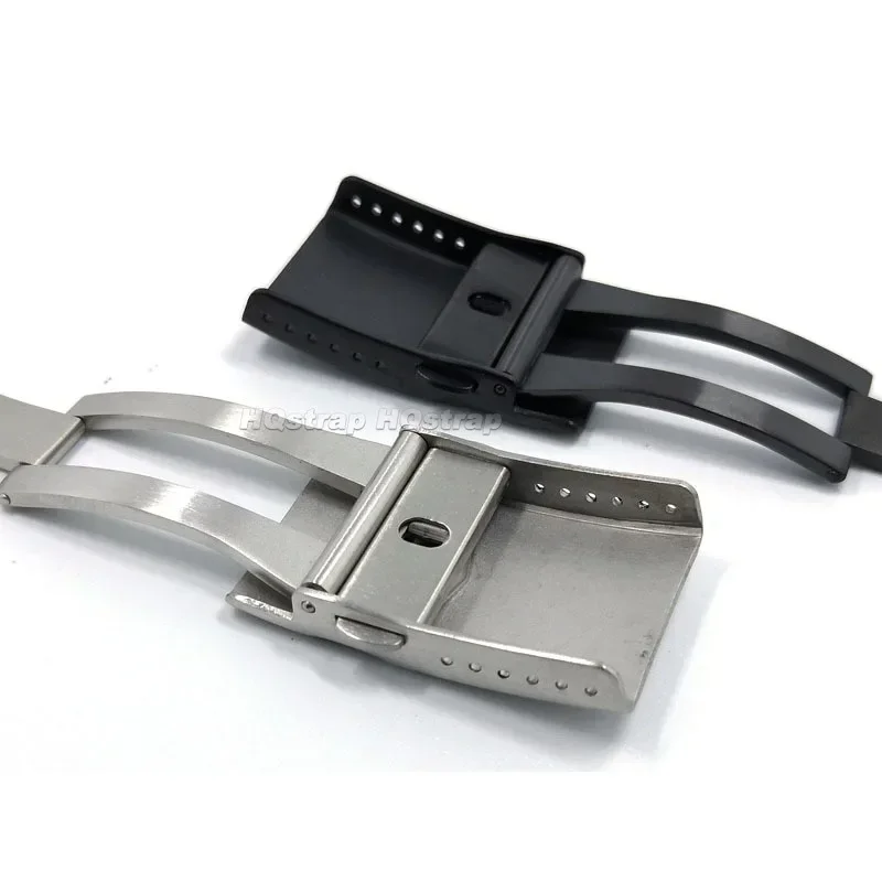 316L Metal Buckle Soild Stainless Steel Watch Strap Clasp 18mm 20mm 22mm Folding Band Button for Seiko Universal Accessories