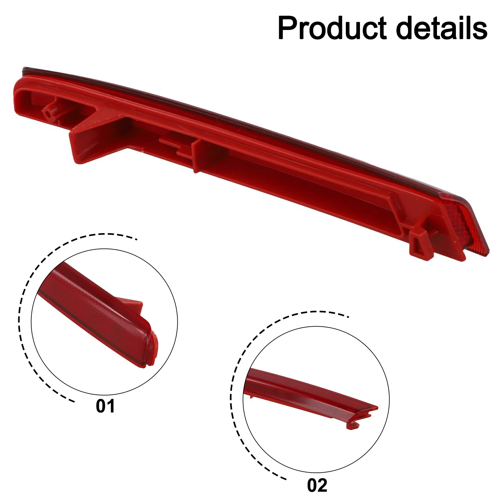 

Rear Reflector Plastic As Shown Right Rear Reflector Trim 1 Piece Set Easy Installation OE Fitment Bumper Repair