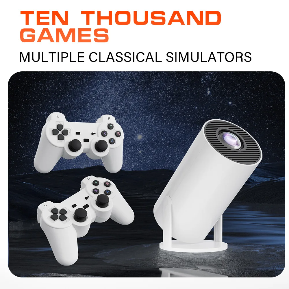 M300 MAX Retro video game consoles Android11 system mini Portable Intelligent Projector 720p Home Projector 64GB 46000+ games
