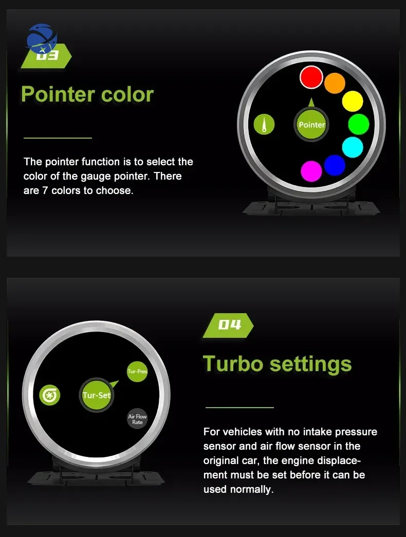 Cammus Lcd Display Vehicle Gauge 60Mm Electric Auto Meter High Brightness Speedometer