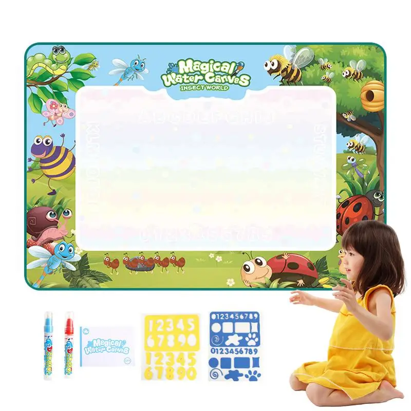 Water Coloring Mat Painting Coloring Mat Easy To Apply Mess Free Creative Aesthetic Water Paint Mat Educational Gifts For Girls