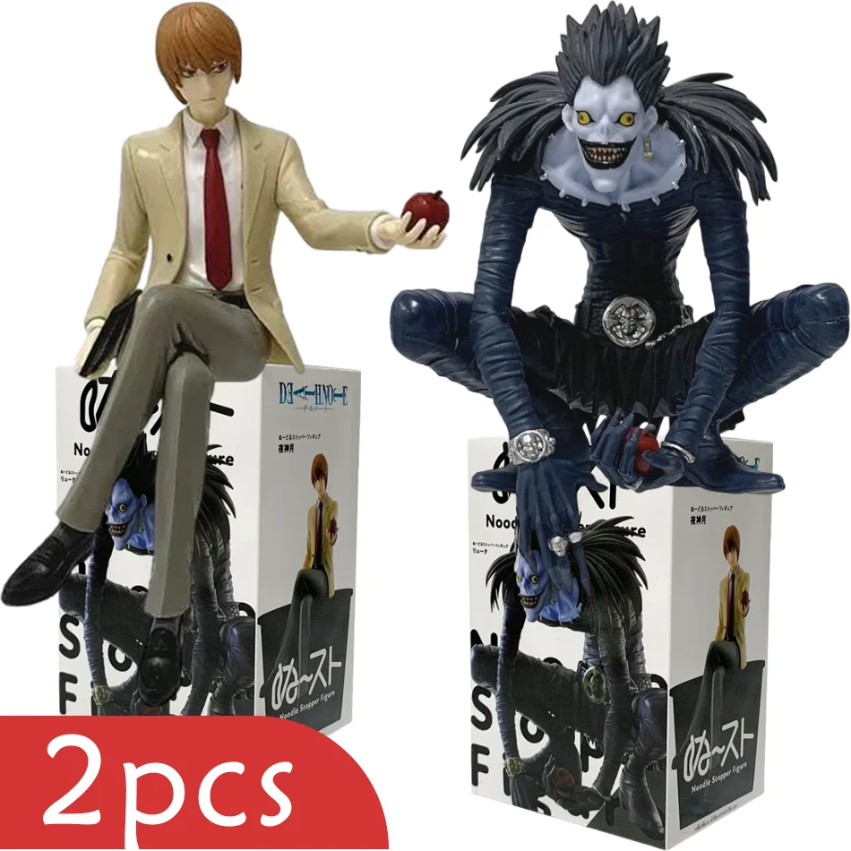16cm Anime Death Note Light Yagami Noodle Stopper Preisfigur mit Apfel PVC-Modell Sammlerfigur für Sammler