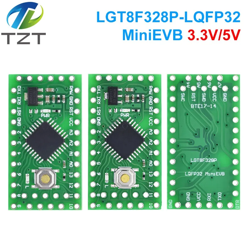 LGT8F328P LQFP32 MiniEVB 3.3V / 5V Replaces Pro Mini ATMEGA328P Fully Compatible For Arduino USE HT42B534-1 Driver