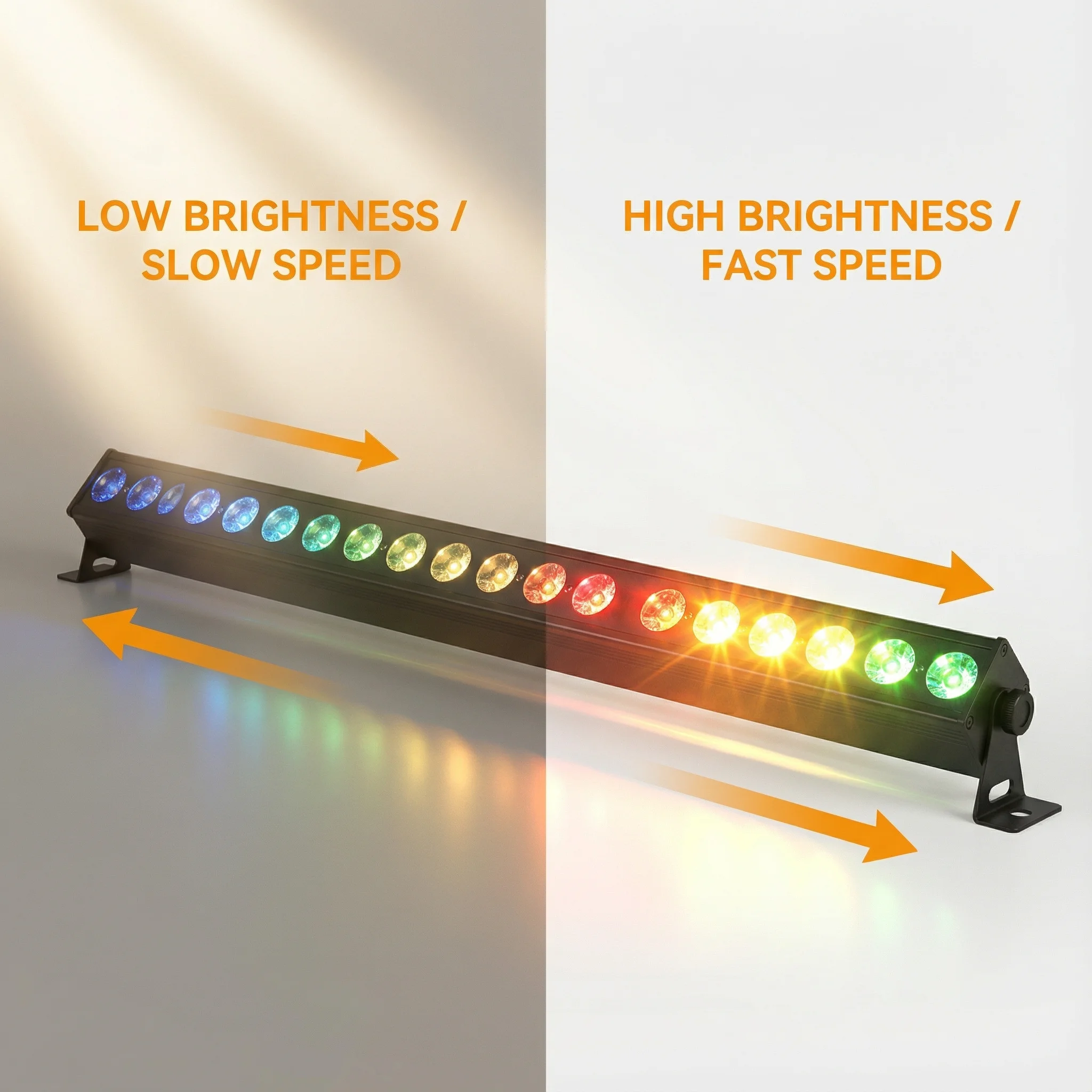 2Pcs 120W LED Bar Wall Wash Lights 4in1 RGBW Stage Lights Effect DJ For Outdoor Building Decoration Wedding Party