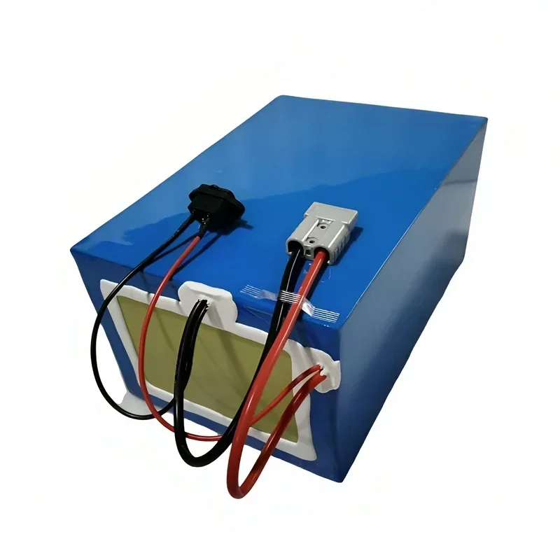 72V 50Ah LiFePO4 Battery Pack with Bluetooth BMS, 10A Fast Charger, 5000W-10000W High Power Output, Perfect for E-Bike, E-Scoote