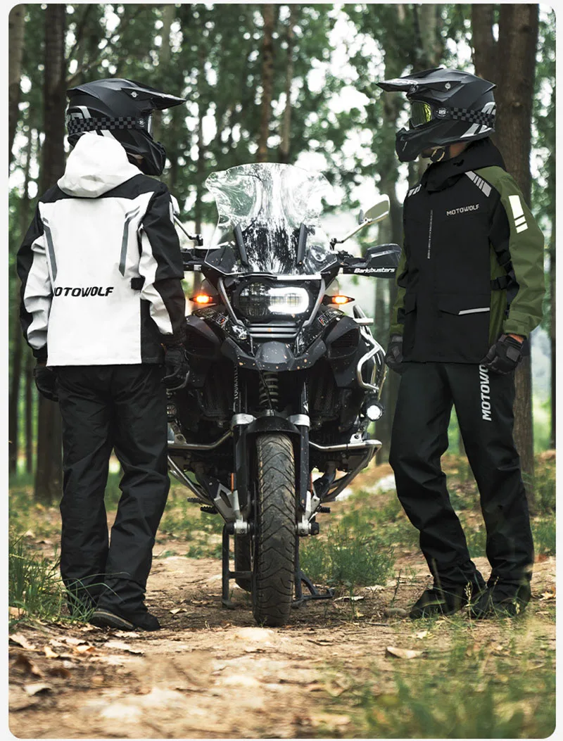 Waterproof Motorcycle Raincoat Man For Heavy Rain Storm Gear Jacket Rider Pants Chubasquero Mujer Adulto 오토바이 우비 Motowolf 20 S9fba782688af466e80c3477c0230fac86