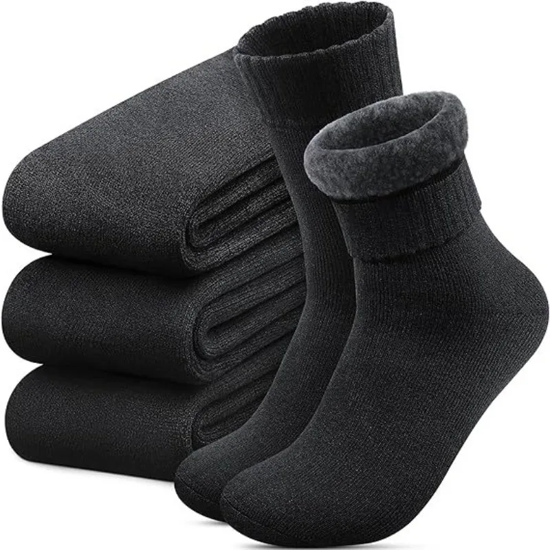 1 Pair Boot Socks for Women Thermal Socks for Thick Winter Outdoors Warm Socks Soft Warm Classic Big Girl Cotton Socks