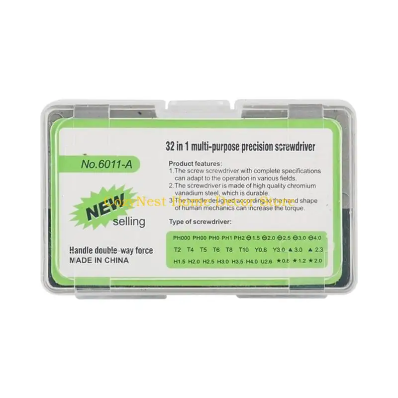 92MF Hand 32 In 1 Screwdriver set Perfect for Computer & Appliance Repair