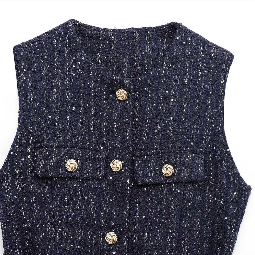 Cinto feminino textura regata casaco botão bolso decoração primavera novo casual feminino wear