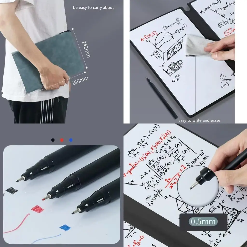 Multipurpose Erasable Notebook Whiteboard For Notes Sketches Brainstorming