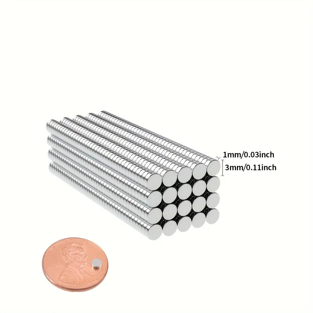 Mini 3mmX1mm Small Round Magnet 0.118 