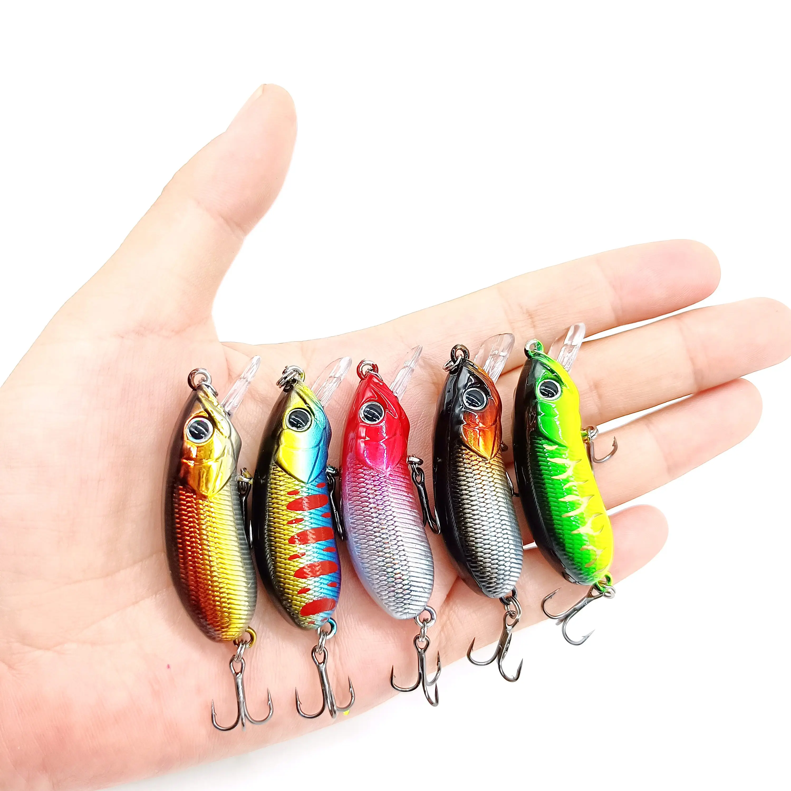 DUODUOYU 1PCS Mini Wobblers Crankbait Fishing Lure 7.5g/50mm Minnow Isca Artificial Lures Wobbler Crankbait Fishing Tackle