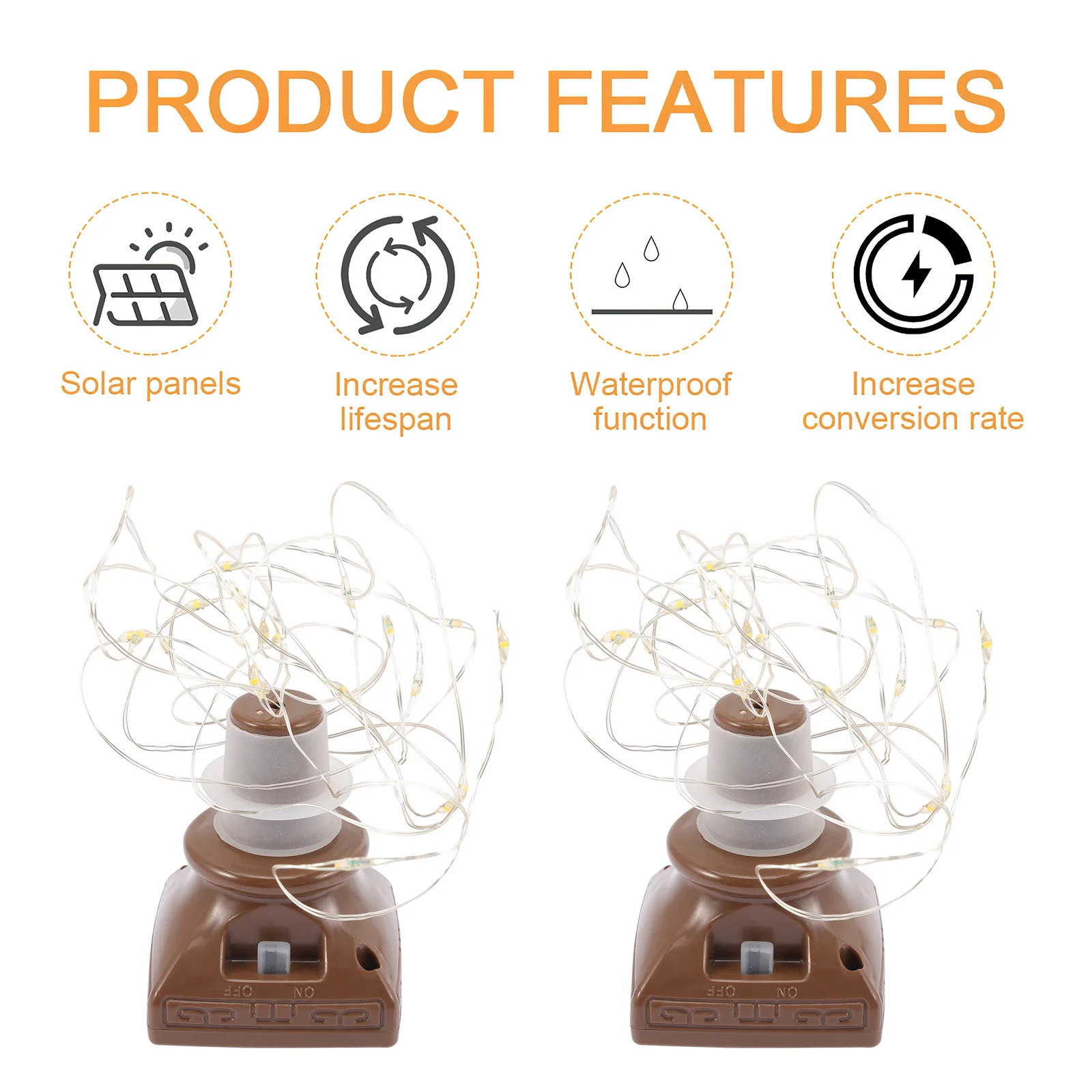 زجاجة النبيذ أضواء الفلين 20 المصابيح سلسلة أضواء البلاستيك DIY بها بنفسك شكل شرفة درابزين سياج ديكور احتفالي ضوء مقاوم للماء #2