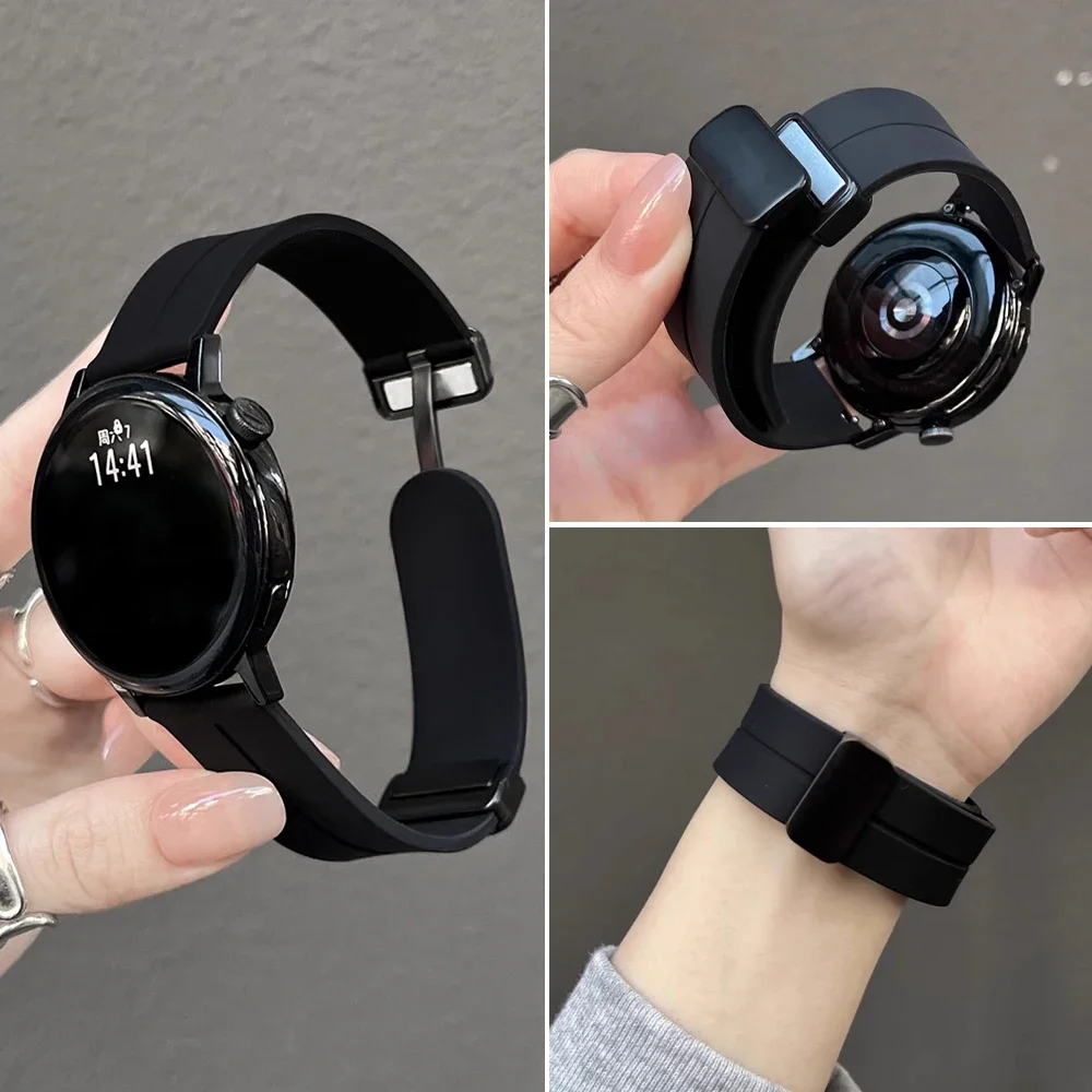 20mm 22mm Riemen für Samsung Galaxy Uhr 7/6/5 Pro/4/klassisch/Gear s3 Sport Gürtel Magnetarmband Correa Huawei GT 2 3 4 5 Band