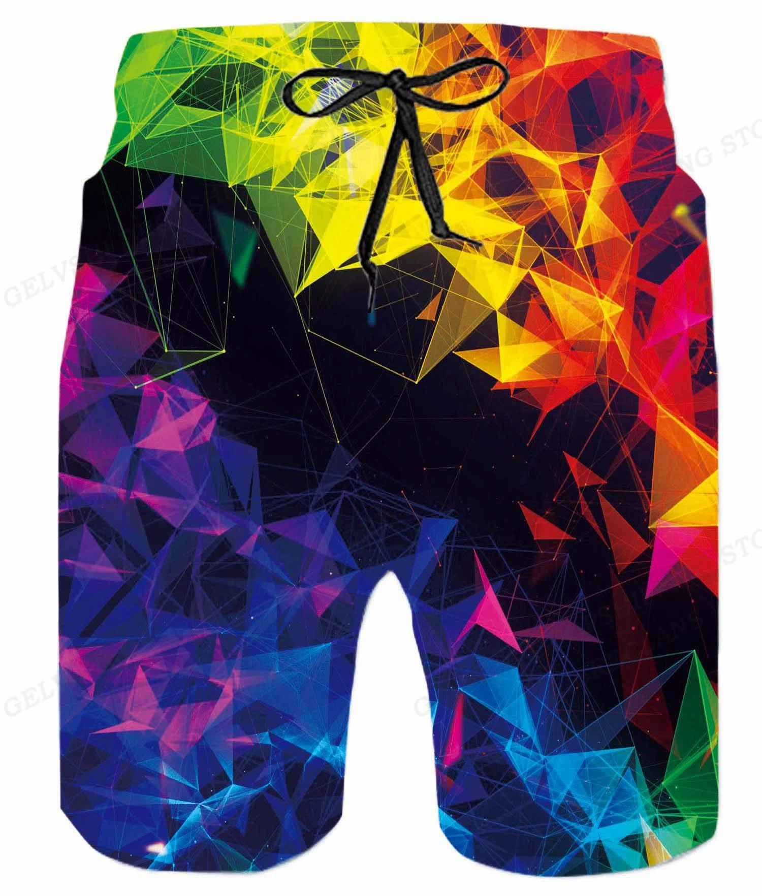 Calções de surf estampados gráficos 3D masculinos, calções de praia Coconut Tree, cuecas de banho, cuecas secagem rápida, moda praia, chama 3D