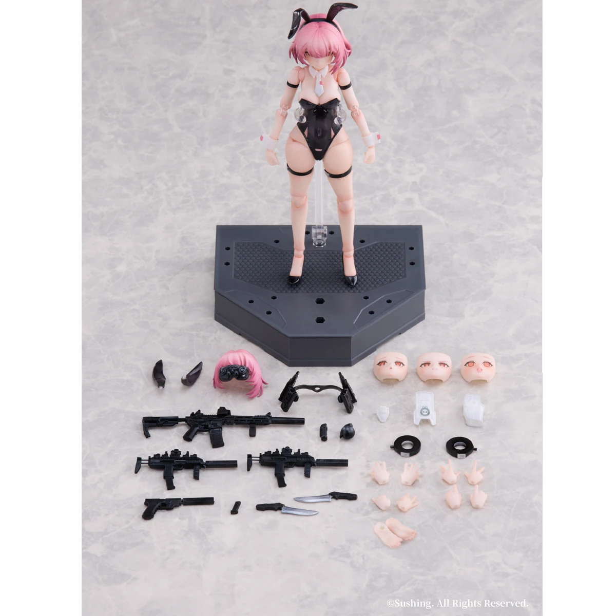 HIPLAY Sushing Rabbit Bunny Rapid Squad Force: Assault Trooper - BELKA 1/12 Échelle Anime Figurine