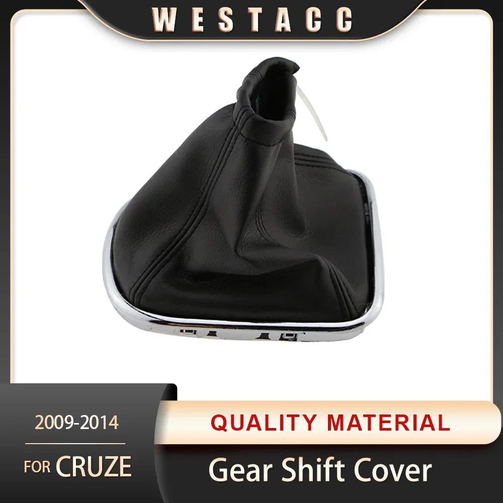 Capa de bota de polaina de mudança de marcha para Chevrolet Cruze 2009 - 2014 Coleiras de engrenagem Acessórios protetores de couro