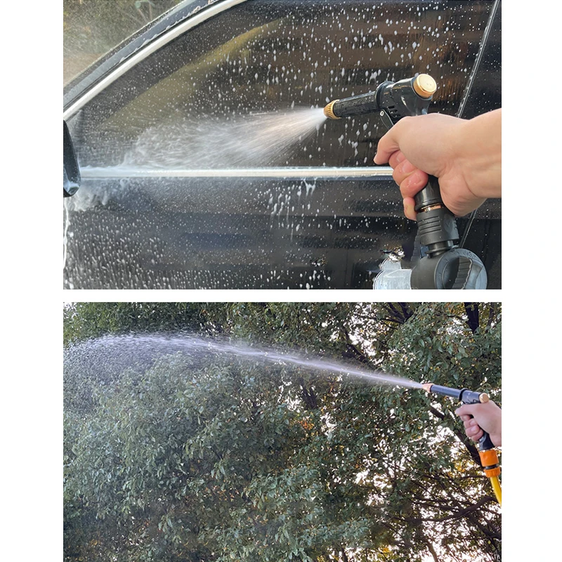 Portable Household Multi Function High Pressure Water Spray Rod Garden Hose Accessories Car Wash Sprinkler Cleaning Tool