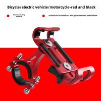 Metal Motorcycle Bike Phone Holder Aluminum Alloy Anti-slip Bracket GPS Clip Universal Bicycle Stand Support for All Smartphones