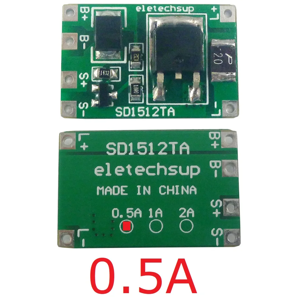 Solar Automatic Charging Automatic Switch LED Driver Module DC 3-18V 0.5A 1A 2A SD1512TA for LiFePO4 Li-On Li-Po LED