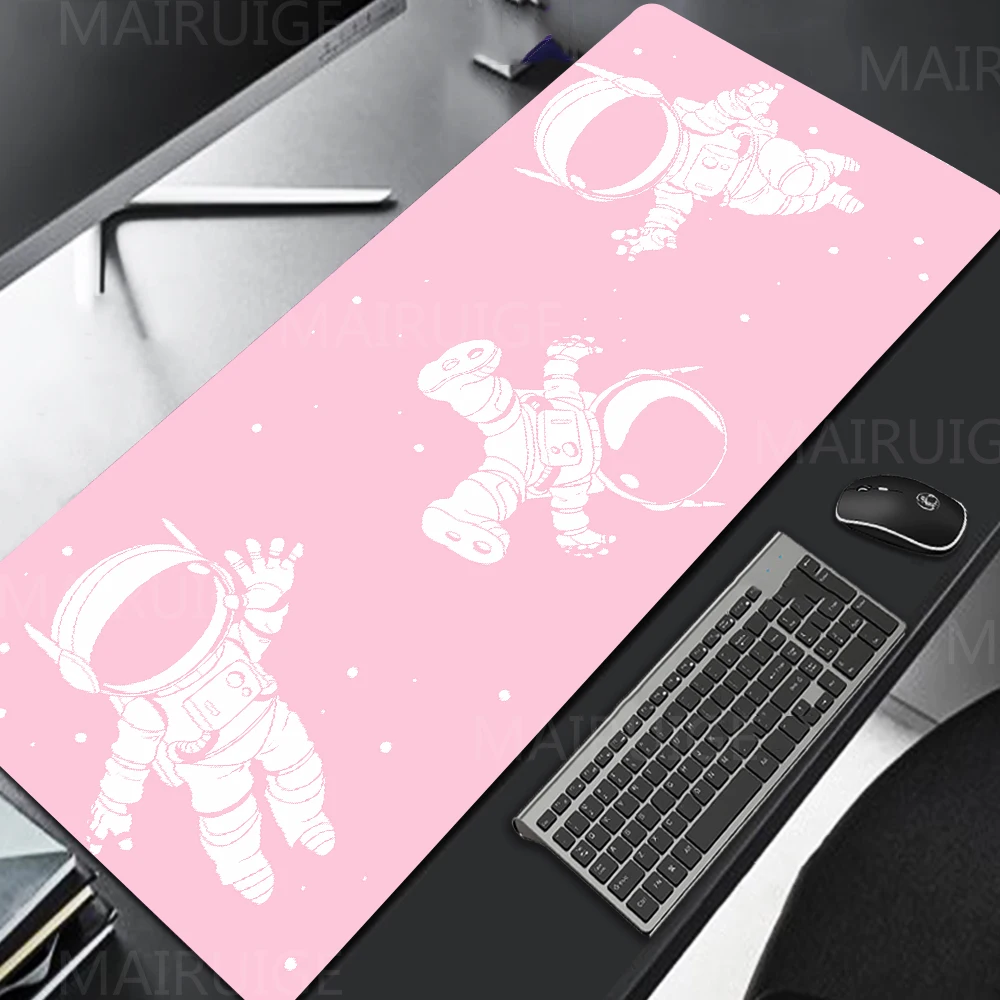 Astronauta Space Mousepad Desk Mat Extended Pad Gamer Pc Table Gaming Mats Desktop Accessories Cute Carpet Table Computer Rug