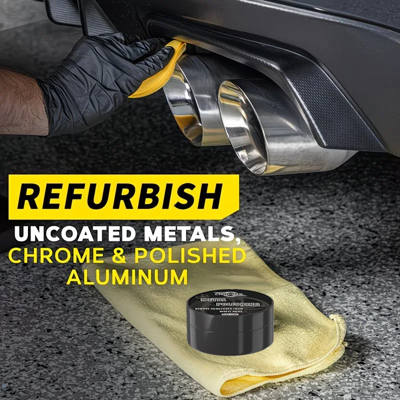 Chrome Polish & Repair Wax – Versatile wax for chrome surfaces, ideal for wheels, exhausts & vehicle trims, enhances shine.