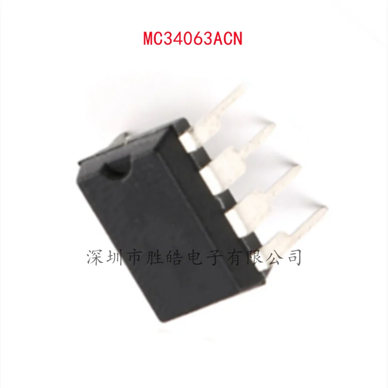 (10PCS)  NEW  MC34063ACN    063AC 063EC  DC Voltage Regulator Controller Chip  Straight Into DIP-8  Integrated Circuit