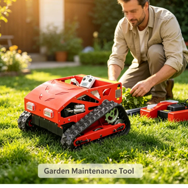 Crawler remote control lawn mower Orchard all-terrain intelligent lawn mower New electric lawn mower High power