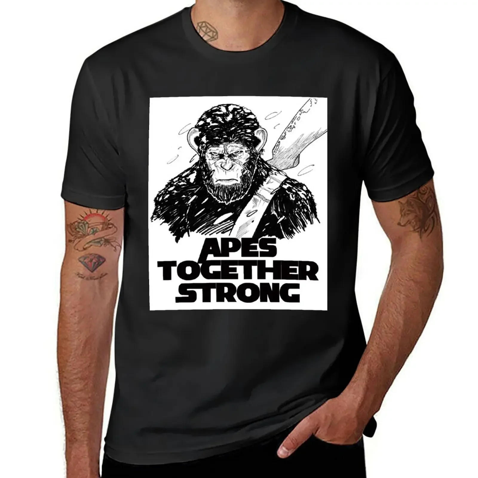 Caesar: Apes Together Strong T-Shirt essential t shirt summer clothes boys whites shirts graphic tee men