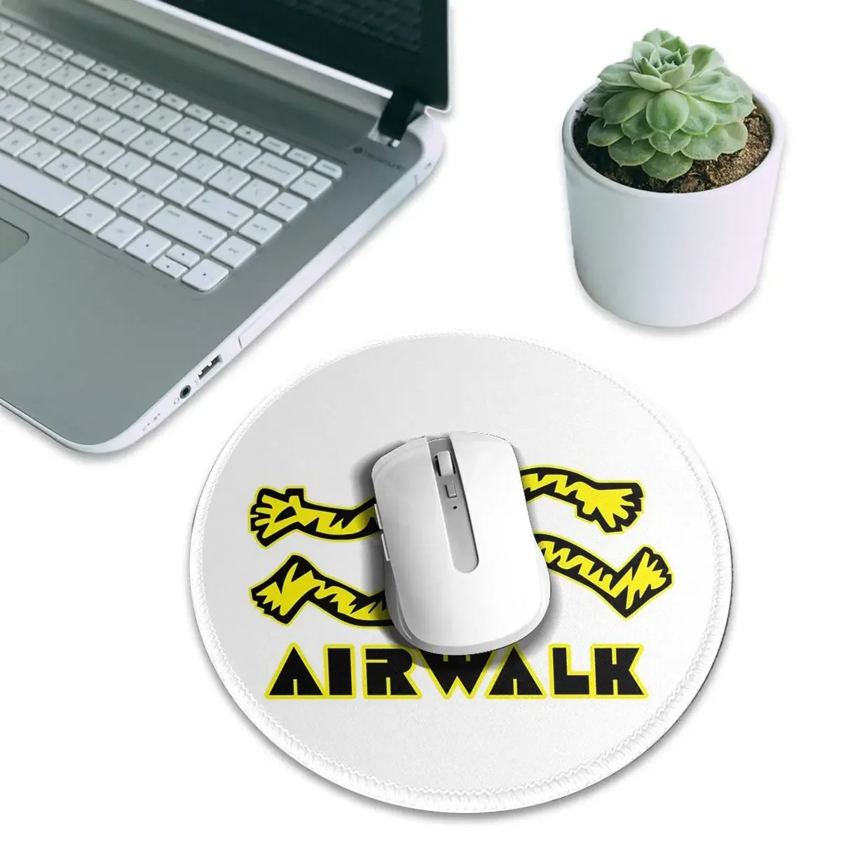 Tattoo Old School Style Airwalk Round Mouse Pad Computer Keyboard Mouse Mat Gamer PC Desk Mat Office Table Mats